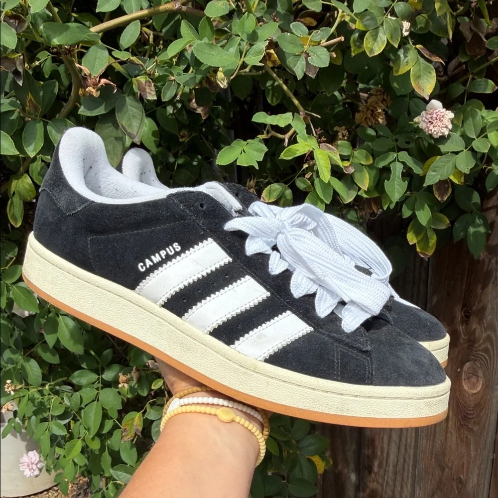 adidas Originals Campus sneakers in black and white. Men size 11 - Picture 1 of 15